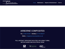 Tablet Screenshot of airbornecomposites.co.uk